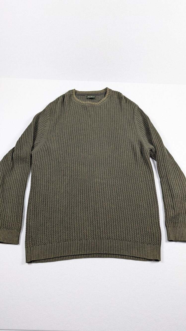 Eddie Bauer Waffle Knit Crewneck Sweater XL